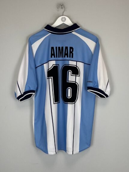 2000/01 ARGENTINA AIMAR #16 HOME SHIRT (L) REEBOK